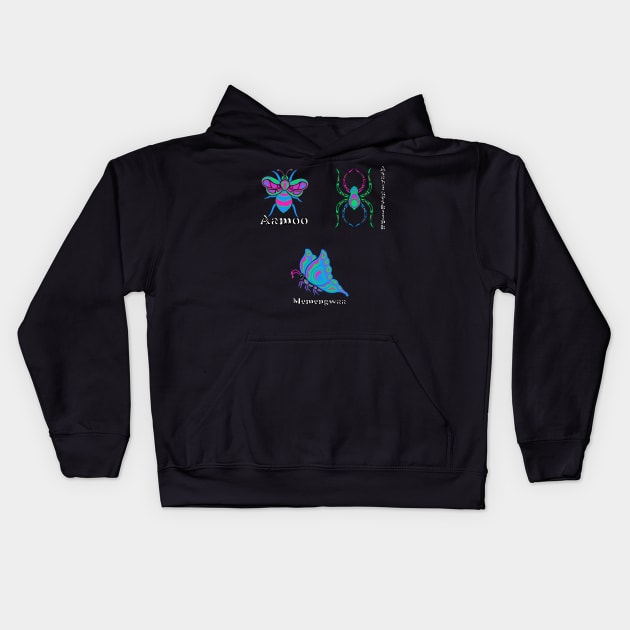 Polysexual Indigenous Buggies Kids Hoodie by KendraHowland.Art.Scroll